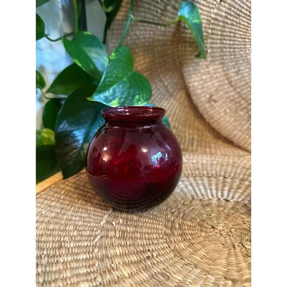 Vase 4” Red Bulb - Picture 1 of 7